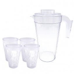 plastic kettle and cups set