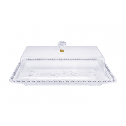 Plastic tray with lid